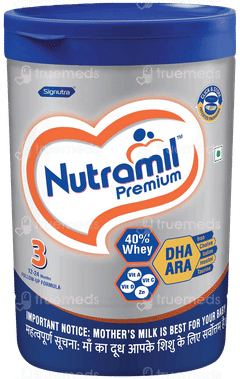 Nutramil Premium 3 12-24 Months Follow Up Formula Powder Jar 400gm Nutramil Premium 3 12-24 Months Follow Up Formula Powder Jar 400gm