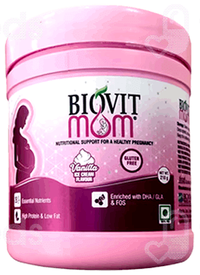 Biovit Mom Vanilla Ice Cream Flavour Jar 210Gm