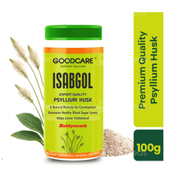 Goodcare Isabgol No Sugar Phyllium Husk 100gm Goodcare Isabgol No Sugar Phyllium Husk 100gm