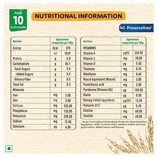 Nestle Nestum No Preservatives Rice Fruits From 10 To 24 Months Baby Cereal 325Gm