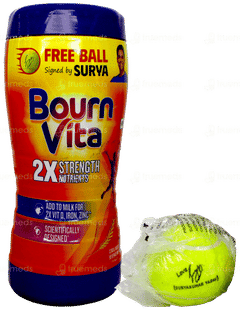 Cadbury Bournvita 2X Strength Nutrients Jar 500Gm With Free Ball