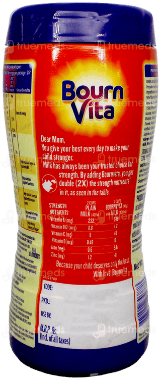Cadbury Bournvita 2X Strength Nutrients Jar 500Gm With Free Ball