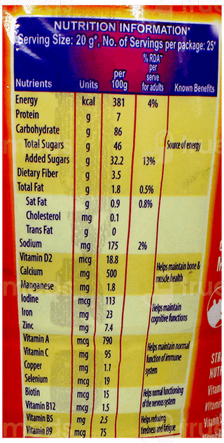 Cadbury Bournvita 2X Strength Nutrients Jar 500Gm With Free Ball