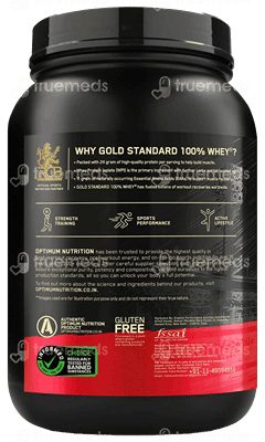 Optimum Nutrition (On) Gold Standard 100% Whey Protein Double Rich Chocolate Flavour Powder Jar 907Gm