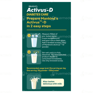 Activus D Diabetes Care Vanilla Flavour Zero Added Sucrose Refill Powder 400Gm
