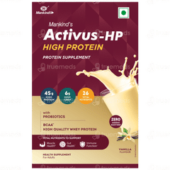 Activus Hp Vanilla Flavour Zero Added Sucrose Refill Powder 400Gm