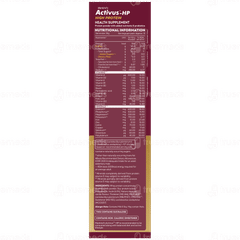 Activus Hp Vanilla Flavour Zero Added Sucrose Refill Powder 400Gm