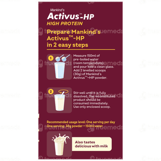 Activus Hp Vanilla Flavour Zero Added Sucrose Refill Powder 400Gm