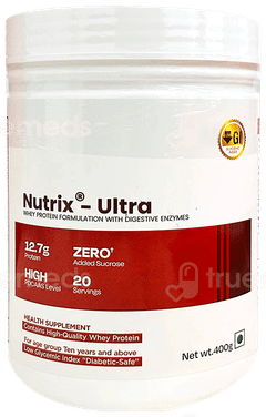 Nutrix Ultra Whey Protein Zero Added Sucrose 400Gm Nutrix Ultra Whey Protein Zero Added Sucrose 400Gm