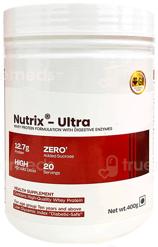 Nutrix Ultra Whey Protein Zero Added Sucrose 400Gm