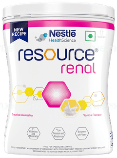 Nestle Resource Renal New Recipe Vanilla Flavour Powder Jar 400Gm Nestle Resource Renal New Recipe Vanilla Flavour Powder Jar 400Gm