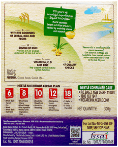 Nestle Cerelac No Preservative 5 Grains & Fruits From 18 To 24 Months Baby Cereal 300Gm
