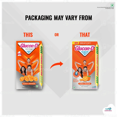 Glucon D New Tangy Orange Flavour Refill Powder 75Gm With 50Gm Free