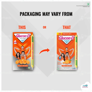 Glucon D New Tangy Orange Flavour Refill Powder 75Gm With 50Gm Free