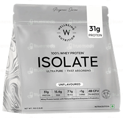 Wellbeing Nutrition Isolate 100% Whey Protein Unflavoured Refill 1Kg