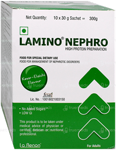 Lamino Nephro Kesar Elaichi Flavour No Added Sugar Sachet 30Gm