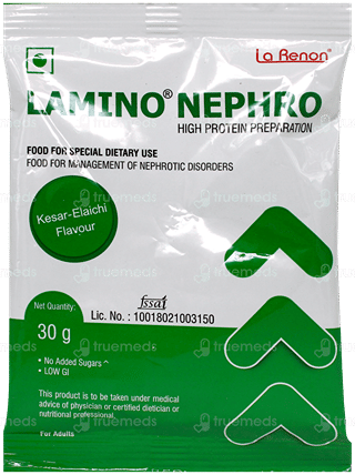 Lamino Nephro Kesar Elaichi Flavour No Added Sugar Sachet 30Gm