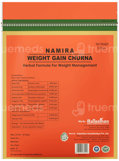 Rajasthan Herbals Namira Weight Gain Churna 120Gm