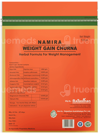 Rajasthan Herbals Namira Weight Gain Churna 120Gm