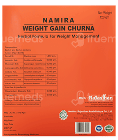 Rajasthan Herbals Namira Weight Gain Churna 120Gm