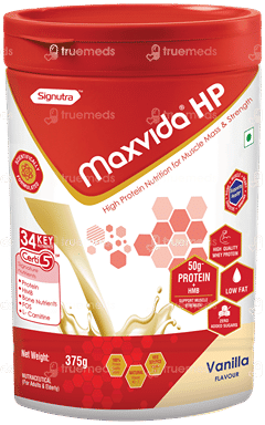 Maxvida Hp Vanilla Flavour Zero Added Sugar Jar 375Gm Maxvida Hp Vanilla Flavour Zero Added Sugar Jar 375Gm