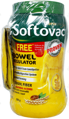 Softovac Powder 250Gm With Softovac Sf 5Gm Pack Of 4 Sachets Free Softovac Powder 250Gm With Softovac Sf 5Gm Pack Of 4 Sachets Free