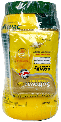 Softovac Powder 250Gm With Softovac Sf 5Gm Pack Of 4 Sachets Free