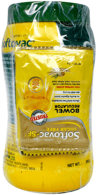 Softovac Powder 250Gm With Softovac Sf 5Gm Pack Of 4 Sachets Free
