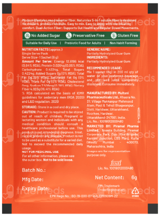 Naturolax 5 In 1 Soluble Fibre Powder 6Gm