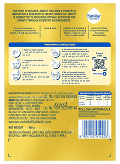 Similac Advance New Stage 2 From 6 To 12 Months Follow Up Formula Refill Powder 400Gm