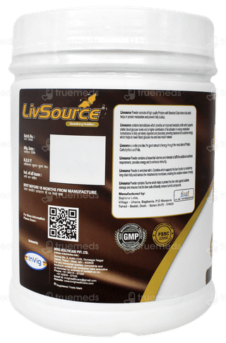 Livsource Chocolate Sugar Free Powder 450gm
