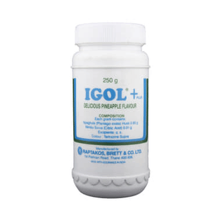Igol Plus Orange Lemon Flavour No Sugar Added Powder 250Gm
