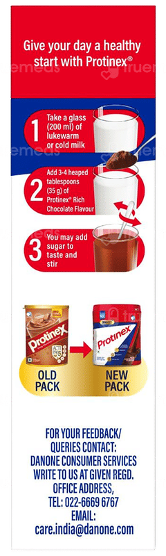 Protinex Rich Chocolate Flavour Zero Added Sugar Refill Powder 250gm