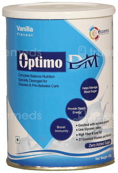 Optimo Dm Vanilla Flavour Zero Added Sugar Powder 400Gm Optimo Dm Vanilla Flavour Zero Added Sugar Powder 400Gm