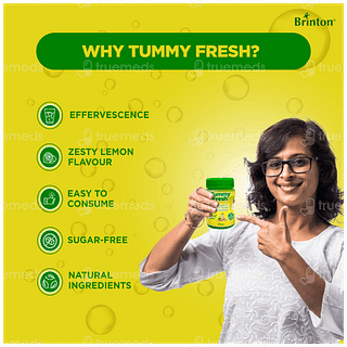 Brinton Tummy Fresh Lemon Flavour Sugar Free Powder 100gm