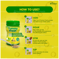 Brinton Tummy Fresh Lemon Flavour Sugar Free Powder 100gm