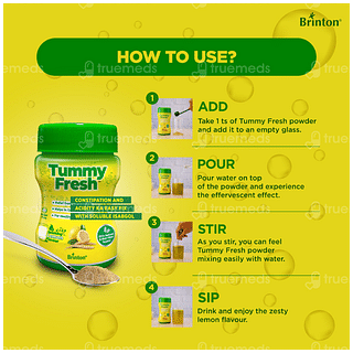 Brinton Tummy Fresh Lemon Flavour Sugar Free Powder 100gm