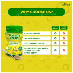 Brinton Tummy Fresh Lemon Flavour Sugar Free Powder 250Gm