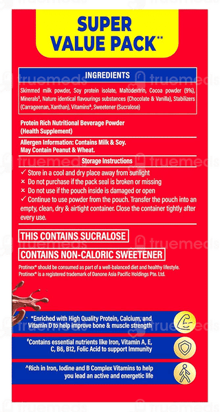 Protinex Rich Chocolate Flavour Zero Added Sugar Refill Powder 1Kg