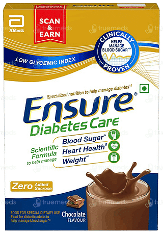 Ensure Diabetes Care Chocolate Flavour Zero Added Sucrose Refill Powder 375gm