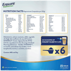 Ensure Diabetes Care Chocolate Flavour Zero Added Sucrose Refill Powder 375gm