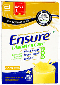 Ensure Diabetes Care Vanilla Delight Flavour Zero Added Sucrose Refill Powder 375gm Ensure Diabetes Care Vanilla Delight Flavour Zero Added Sucrose Refill Powder 375gm