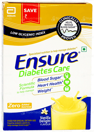 Ensure Diabetes Care Vanilla Delight Flavour Zero Added Sucrose Refill Powder 375gm