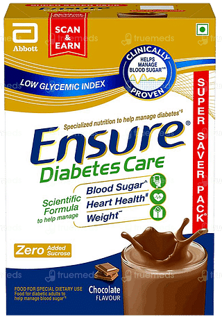 Ensure Diabetes Care Chocolate Flavour Zero Added Sucrose Powder 950gm