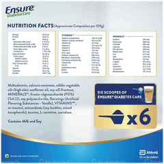 Ensure Diabetes Care Chocolate Flavour Zero Added Sucrose Powder 950gm