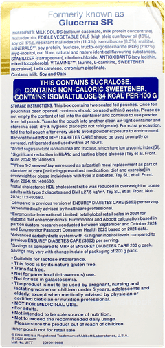 Ensure Diabetes Care Vanilla Flavour Zero Added Sucrose Powder 950gm