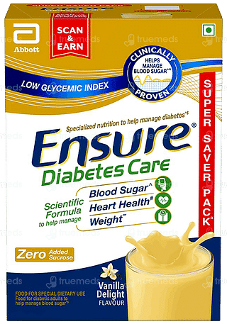 Ensure Diabetes Care Vanilla Flavour Zero Added Sucrose Refill Powder 950gm