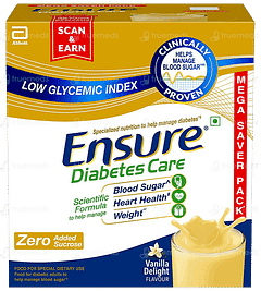 Ensure Diabetes Care Vanilla Flavour Zero Added Sucrose Refill Powder 1.9kg