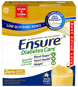 Ensure Diabetes Care Vanilla Flavour Zero Added Sucrose Refill Powder 1.9kg