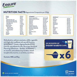 Ensure Diabetes Care Vanilla Flavour Zero Added Sucrose Refill Powder 1.9kg